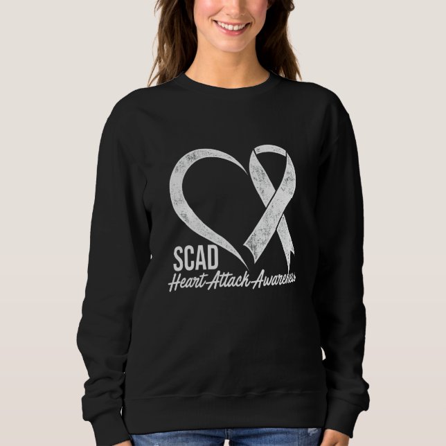 Sweatshirt Survivant de l'attaque cardiaque Scad survit Guerr (Devant)