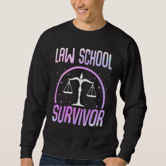 Sweatshirt Survivant de l'école de droit - Drôle étudiant de 