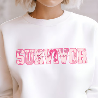 Sweatshirt Survivante du cancer, sweat-shirt de soutien contr