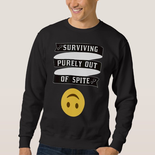 Sweatshirt Survivre Purement À Partir De Vêtements Spite (Devant)