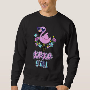 Sweatshirt Swan Rose XOXO Yall Hugues Et Baisers Swan Kiss