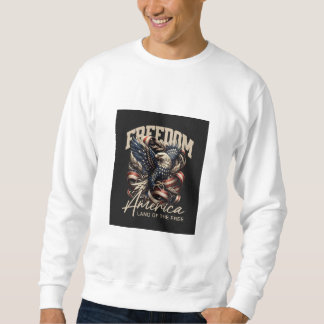 Sweatshirt Sweat-shirt à l'Aigle Patriotique "Liberté Amériqu