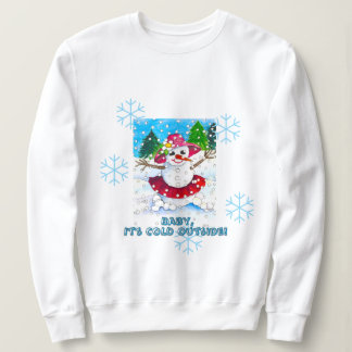 Sweatshirt Sweat-shirt 'Baby It's Cold Outside'