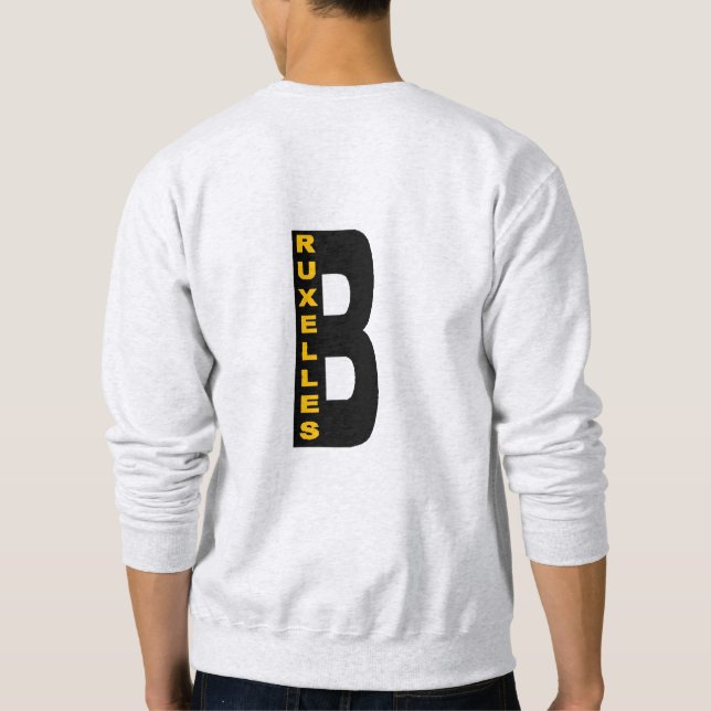 Sweatshirt Sweat-shirt cendre DOS homme BRUXELLES (Dos)
