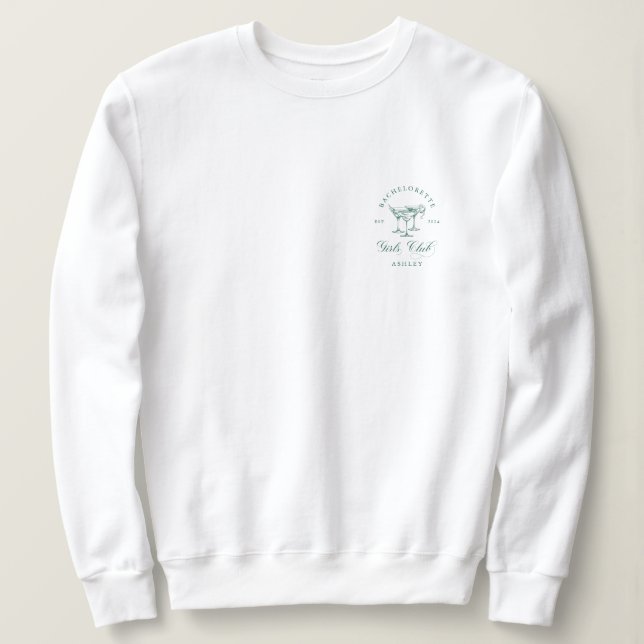 Sweatshirt Sweat-shirt Club de Fille Célibataire Élégante (Design devant)