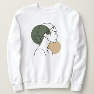 Sweatshirt Sweat-shirt Femme Minimaliste en Ligne – Tons Terr