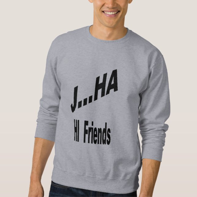 Sweatshirt Sweat-shirt grise homme JHA FAOUS CLOWN (Devant)