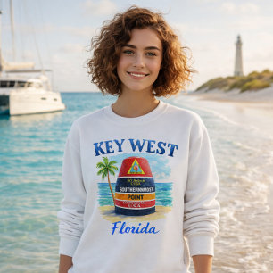 Sweatshirt Sweat-shirt Île du Coucher de Soleil Key West Flor