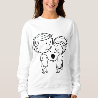 Sweatshirt Sweat-shirt pour femmes "Joli Couple"