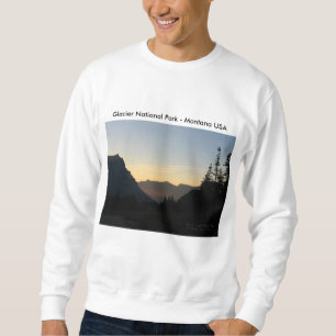 Sweatshirt Sweat-shirt pour hommes Glacier National Park Sunr