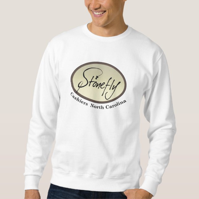 Sweatshirt Sweatshsirt de logo couleur pierre blanche pour ho (Devant)