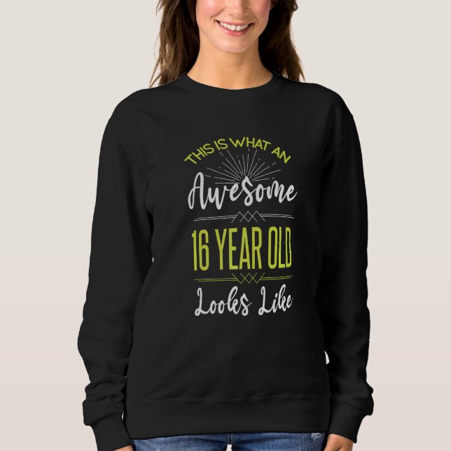 Sweatshirt Sweet 16 Décoration d'anniversaire adolescent Ado  (Devant)