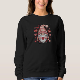 Sweatshirt Sweet Gnome Holding Heart