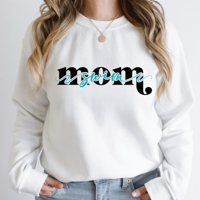 Sweatshirt Swim Mom personnalisable (Créateur téléchargé)