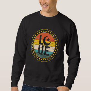 Sweatshirt Symbole arabe Islam Praying Musulmans Croissant d'