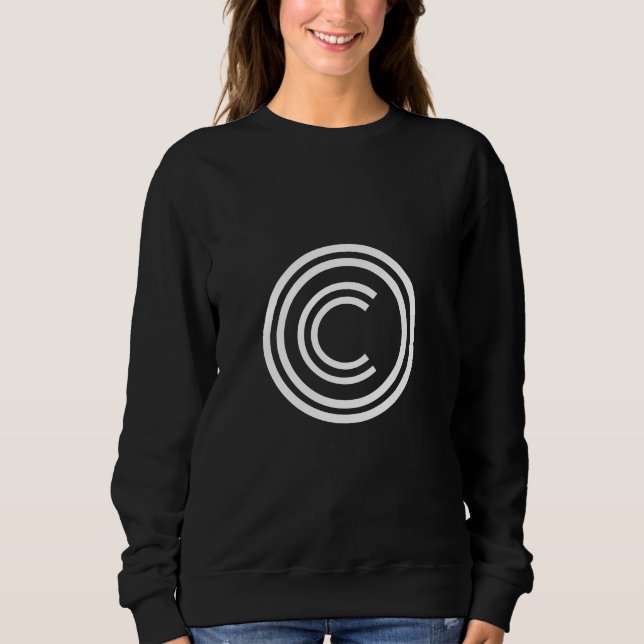 Sweatshirt Symbole de copyright (Devant)