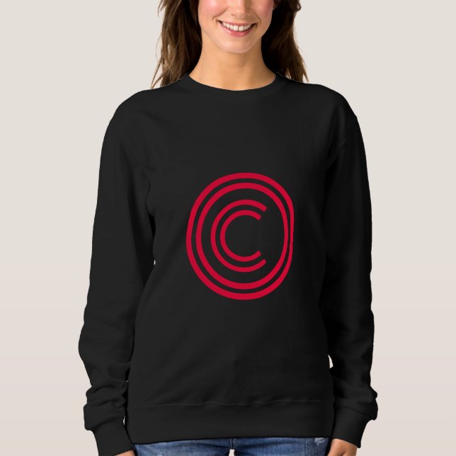 Sweatshirt Symbole de copyright (Devant)