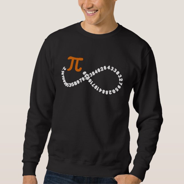 Sweatshirt Symbole de l'infini du jour de Pi Math Nerd Geek S (Devant)