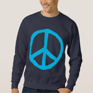 Sweatshirt Symbole de paix approximatif - bleu de ciel sur