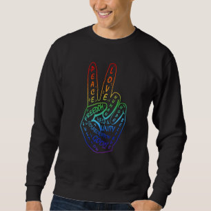 Sweatshirt Symbole de paix Faire de la paix pas de la guerre 