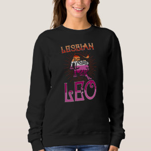 Sweatshirt Symbole lesbien Leo Zodiac Anniversaire Horoscope