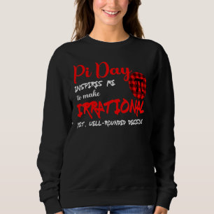 Sweatshirt Symbole Pi Plaid Buffalo Jour Pi M'Inspirer Math