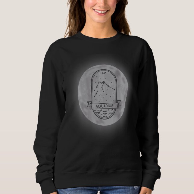 Sweatshirt SYMBOLE Zodiaque Aquarius (Devant)