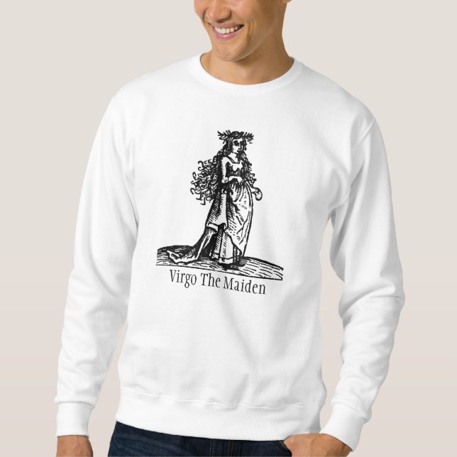 Sweatshirt Symbole Zodiaque de la Renaissance médiévale Virgo (Devant)