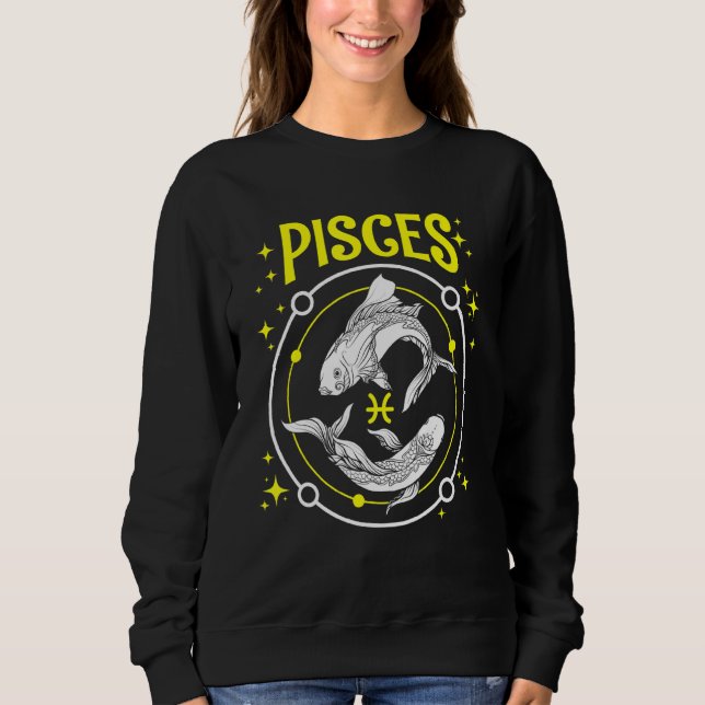 Sweatshirt Symbole zodiaque de l'horoscope de poissons Pisces (Devant)