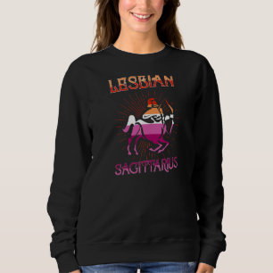 Sweatshirt Symbole zodiaque lesbien Sagittarius Horoscope d'a