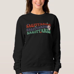 Sweatshirt Symbole zodiaque rétro Sagittarius Astrologie Horo