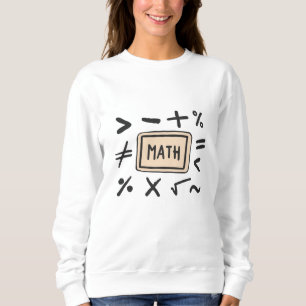 Sweatshirt Symboles mathématiques pour les élèves et les pare