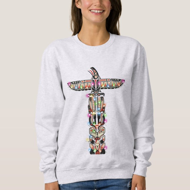 Sweatshirt Symbolisme des Thunderbird Haida Nation autochtone (Devant)