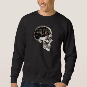 Sweatshirt Synthétiseur modulaire analogique Crâne pour synth