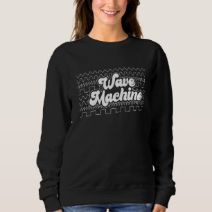 Sweatshirt Synthwave Machine Synthwave Waveform