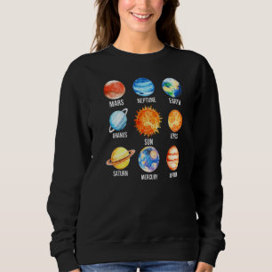 Sweatshirt Systèmes solaires Planètes Science Terre Mercure V