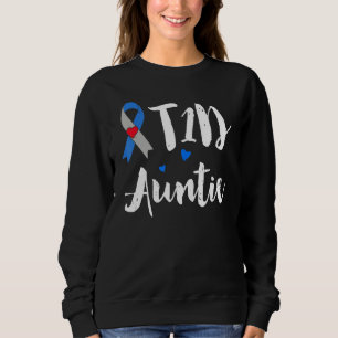 Sweatshirt T1d Tante Type 1 Sensibilisation au diabète