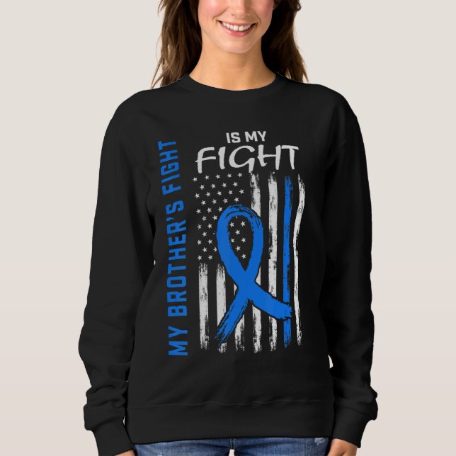 Sweatshirt T2 Sensibilisation au diabète Frère Américain Drap (Devant)