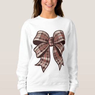 Sweatshirt T-Shirt À damiers Design, design Brown