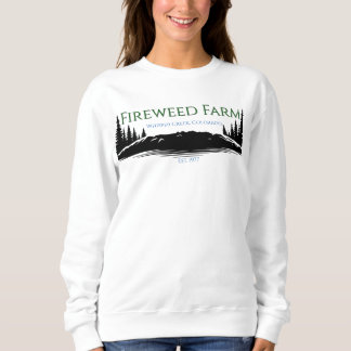 Sweatshirt T-shirt à longues feuilles pour femmes de la ferme