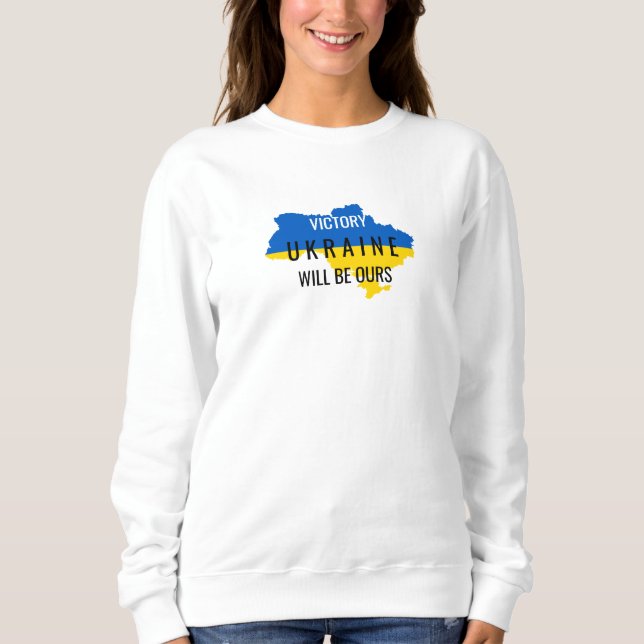Sweatshirt T-shirt à manches longues blanc avec superposition (Devant)