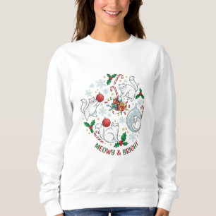 Sweatshirt T-shirt à manches longues de Noël pour chats Swe