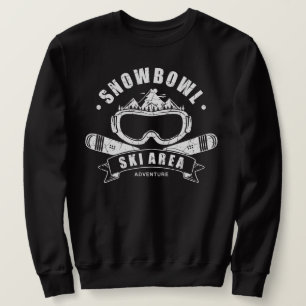 Sweatshirt T-shirt Aventure Ski Snowbowl Retro