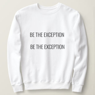 Sweatshirt T-shirt blanc intéressant avec motivations