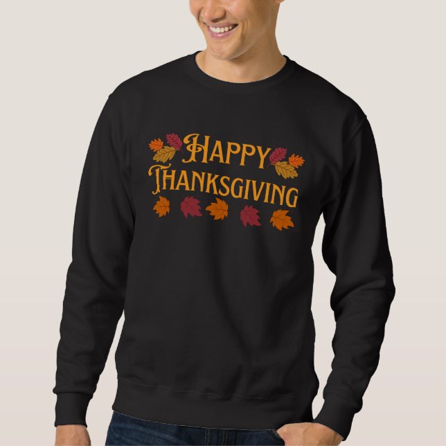 Sweatshirt T-shirt bon thanksgiving (Devant)