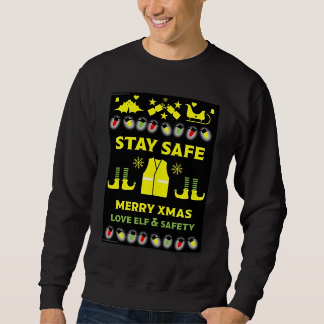 Sweatshirt T-shirt Cadeaux De Noël Santé Et Sécurité (Devant)