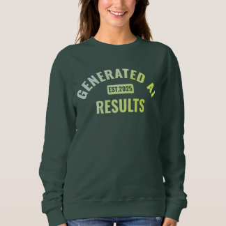 Sweatshirt T-shirt d'art texte avec design simple et propre
