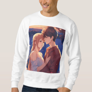 Sweatshirt T-shirt de base pour homme imprimé Couple