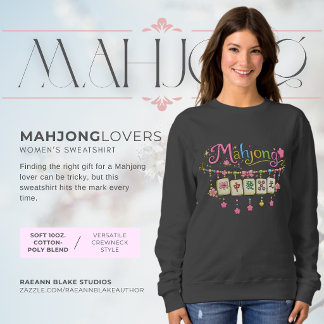 Sweatshirt T-shirt de base pour les amatrices de Mahjong