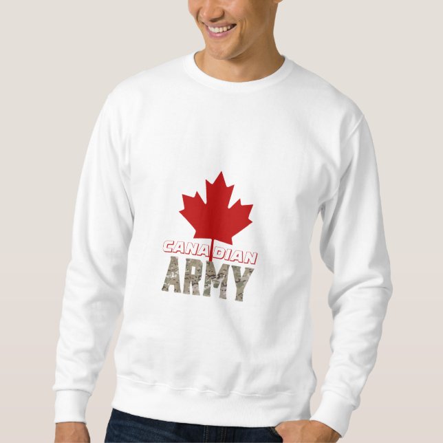 Sweatshirt T-shirt de conception de l'Armée canadienne (Devant)